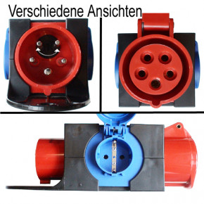 PCE Kleinverteiler St.Anton, CEE 16A Phasenwender, 1xCEE 5p, 2xSSD