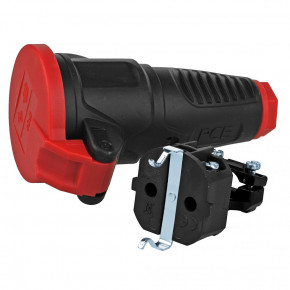 Vollgummi-Kupplung 250V, Federklappdeckel, IP44 PCE 2522-s/sr