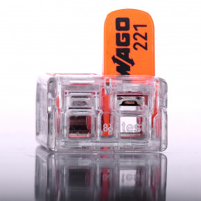 Wago COMPACT-Klemme 2-pol. bis 450V/32A - 221-412, m. Betätigungshebeln