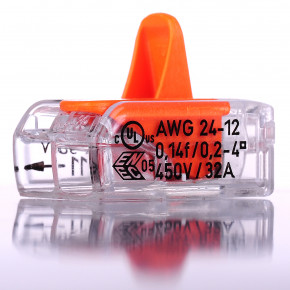 Wago COMPACT-Klemme 2-pol. bis 450V/32A - 221-412, m. Betätigungshebeln